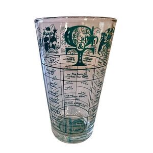 GIN RECIPE BAR MIXING GLASS 16oz Cocktail Printed FRED Good Measure Shaker Retro